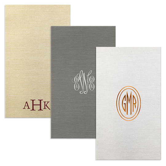 Design Your Own Monogram Bamboo Luxe Guest Towels